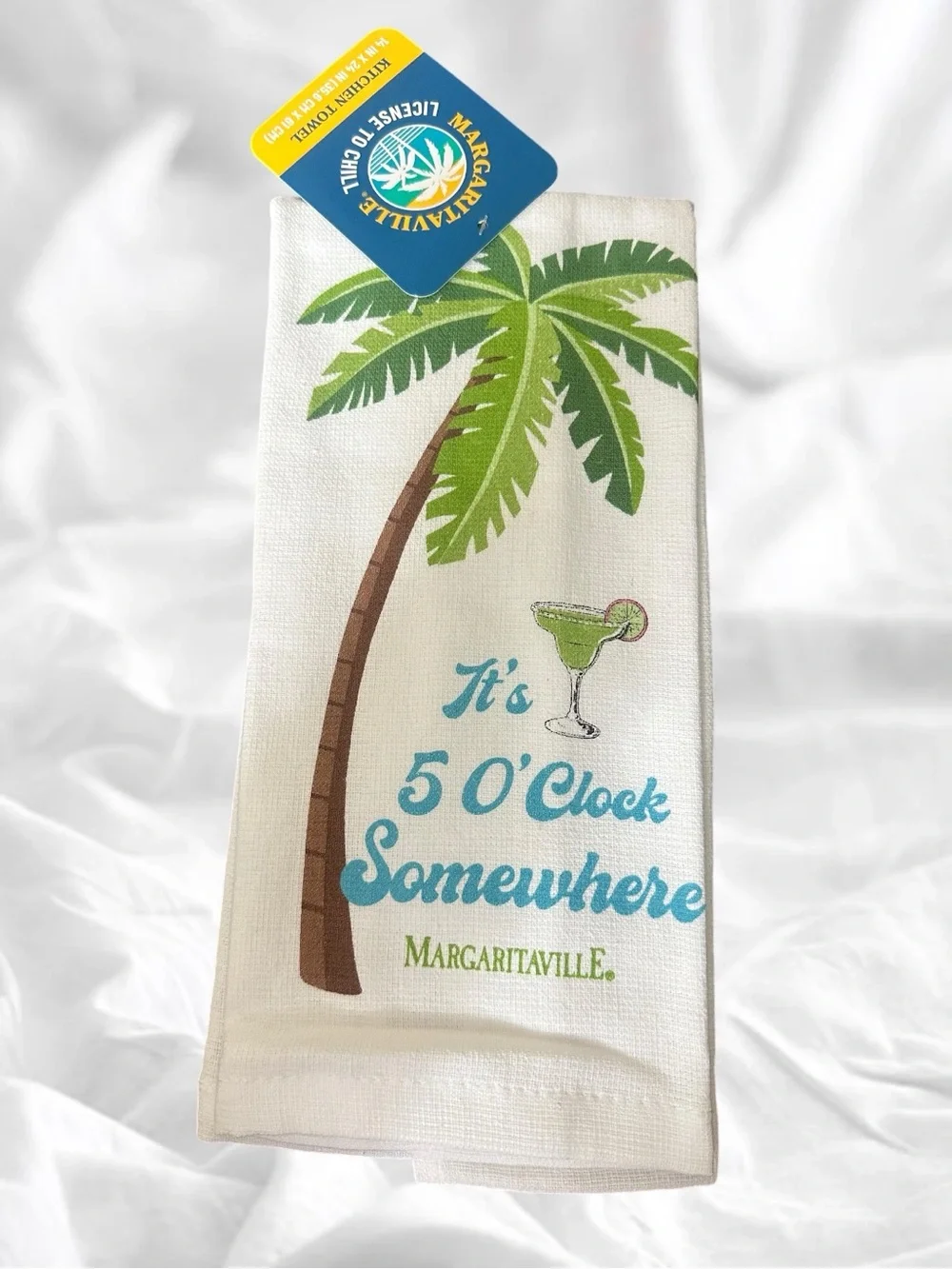 Margaritaville Tropical Reversible Dish Drying Mat Dish Cloths 1pc Kitchen Towel